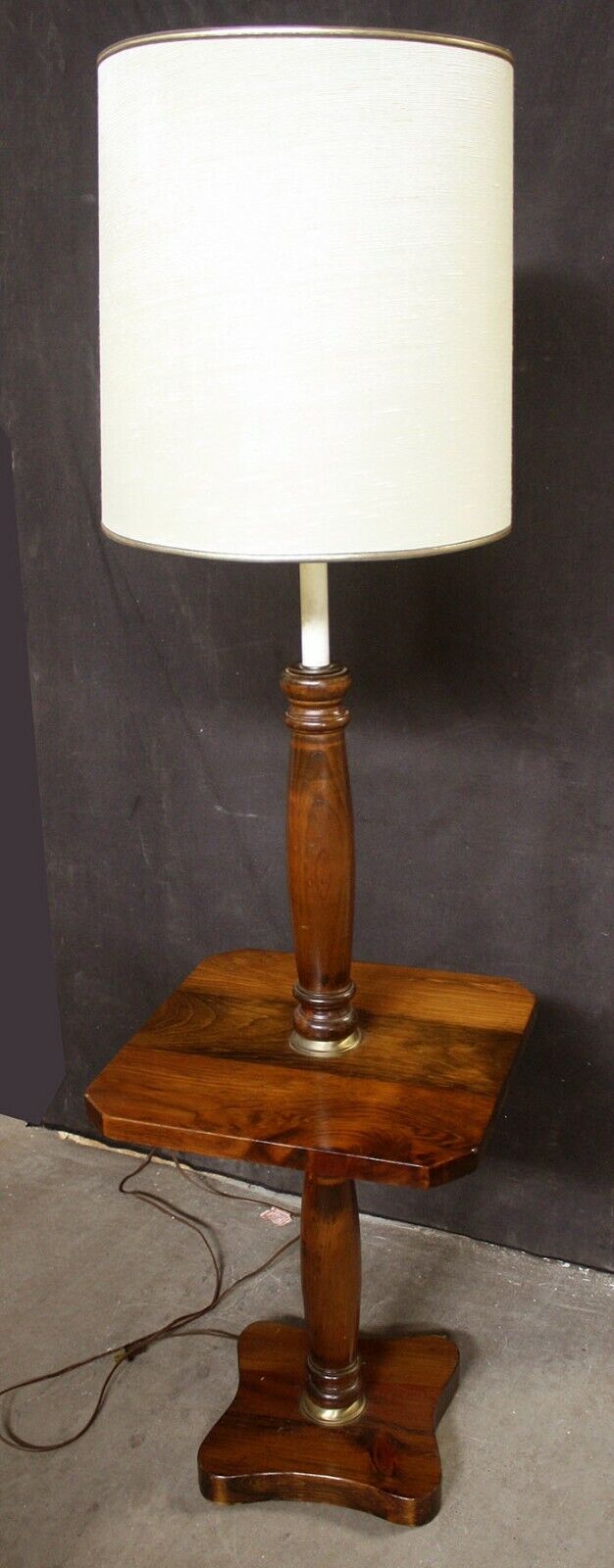 Antique wood floor deals lamp