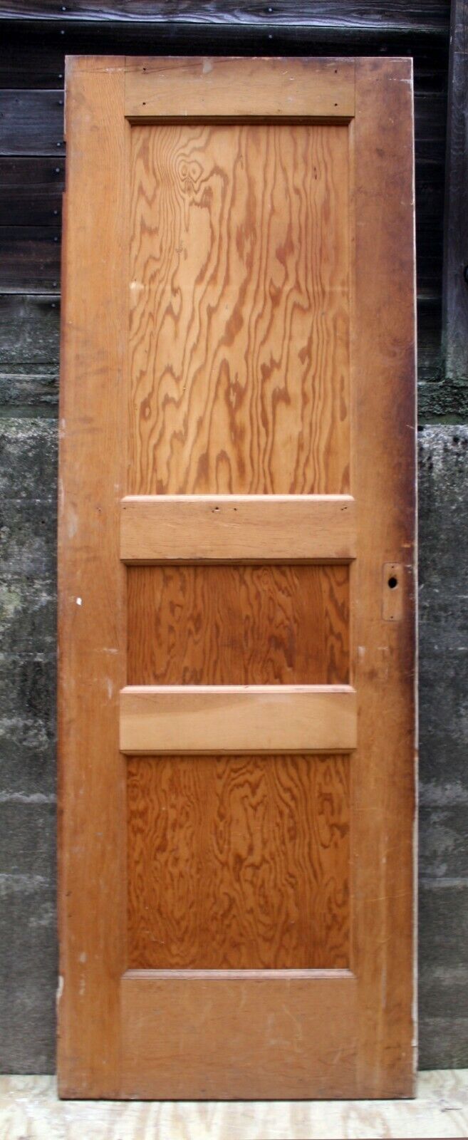 24"x71.5" Antique Vintage Old Reclaimed Salvaged Interior SOLID Wood Wooden Closet Pantry Door Panel