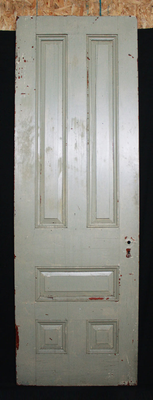 30"x89"x1.75" Antique Vintage Old Reclaimed Salvaged Victorian Solid Wood Wooden Interior Door Panel