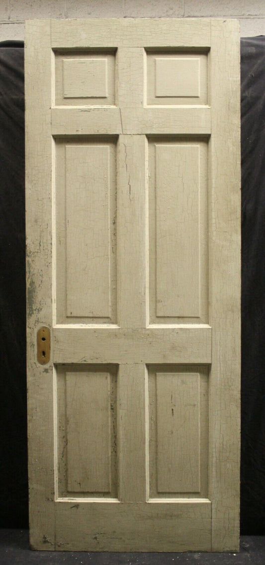 32"x84" Antique Vintage Old Reclaimed Salvaged Interior Colonial Style SOLID Wood Wooden Door Panel