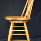 Vintage Old Reclaimed Salvaged Windsor Oak SOLID Wood Wooden Kitchen Bar Counter Swivel Chair Stool