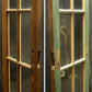 30"x84"x1.75" Antique Vintage Old Reclaimed Salvaged SOLID Wood Wooden French Door Window Wavy Glass