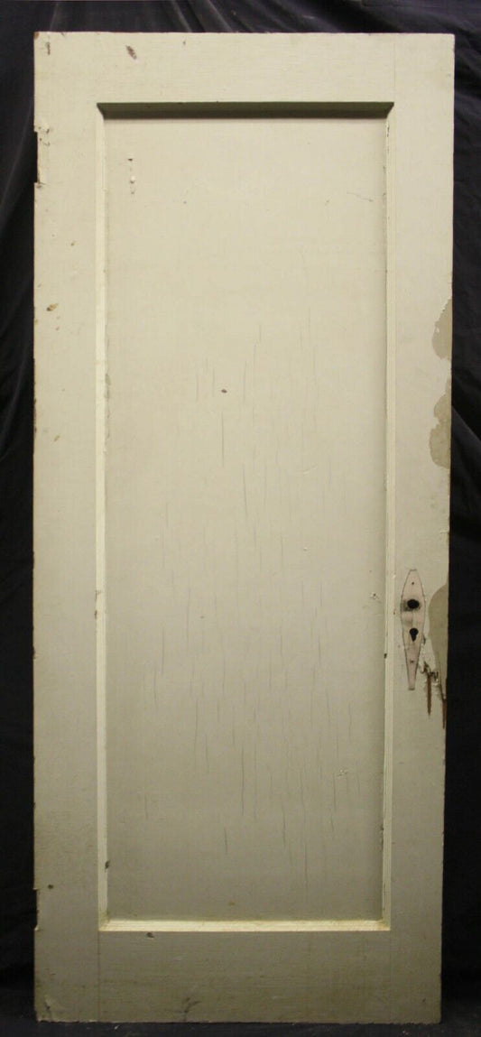 27"x75" Antique Vintage Old Reclaimed Salvaged SOLID Wooden Interior Pantry Closet Door Single Panel