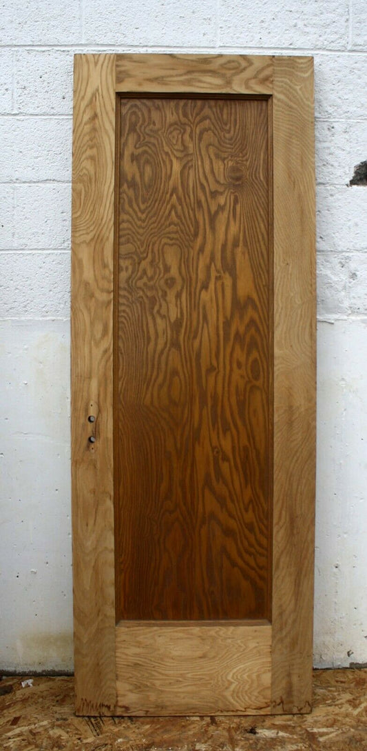 28"x77"x1.75" Antique Vintage Old Reclaimed Salvaged Chestnut SOLID Wood Wooden Interior Door Panel