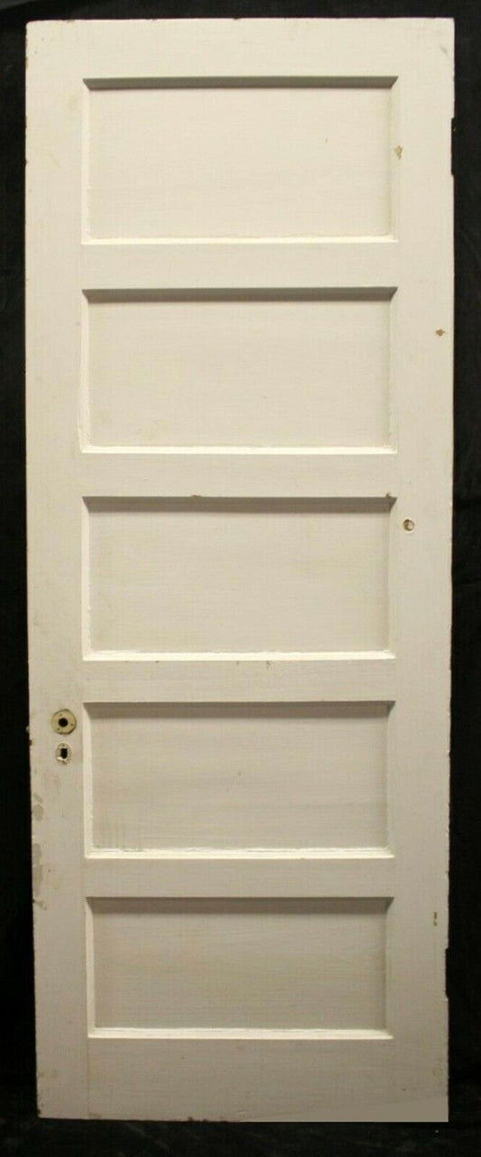 4 available 30"x83" Antique Vintage Old Salvaged Reclaimed Wood Wooden Interior Doors 5 Flat Panel