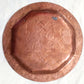 ntique Copper Hand Engraved Plate Judaic Decorative Round Heavy Copper Tray Star of David Design Metal Artwork